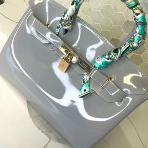 Gray Jelly Tote